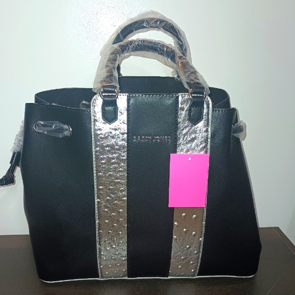 SASSY JONES Mixed Material Tote